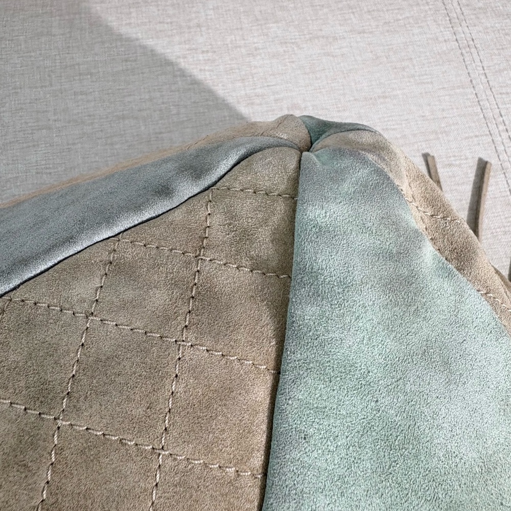 Chanel Multicolor Suede Patchwork Drawstring Hobo… - image 8